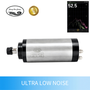 มอเตอร์แกนหมุน CNC ระบายความร้อนด้วยน้ำ Zhong Hua Jiang รุ่น ER20 3KW 220V/380V เงียบ พร้อมชุด VFD สำหรับเครื่องแกะสลัก CNC Router ขายดี - Product Image 2