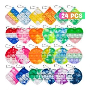 พวงกุญแจพลาสติกน้ำหนักเบาแบบ Heavy Duty สำหรับผู้ใหญ่ พร้อมกลไกคลิกเงียบ ลดความเครียด ผิวสัมผัสพิเศษ รับสกรีนโลโก้ - Product Image 1