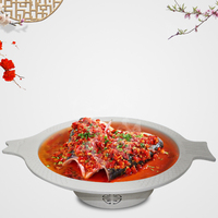 Marmite de cuisson créative et moderne en alliage d'aluminium blanc, antiadhésive, en forme de poisson, compatible gaz, pour deux personnes, idéale pour restaurant et hotpot