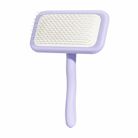 Brosse professionnelle pour animaux de compagnie avec caoutchouc ABS et aiguilles en acier inoxydable pour un démêlage en profondeur et l'élimination des poils chez les chiens et les chats
