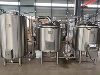Système de micro-brasserie clé en main Tonsen 200L, kit de brassage de bière avec acier inoxydable et contrôle PLC à écran tactile