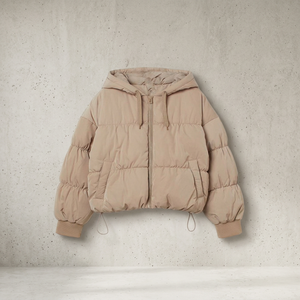 Chaqueta con capucha para mujer, de alta calidad, con estampado personalizado, Color sólido, informal - Product Image 3