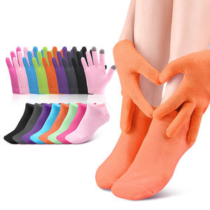 Kaus kaki pelembab, sarung tangan dan kaus kaki Gel Spa, kaus kaki terapi Pelembab & sarung tangan, menghaluskan memperbaiki kaki tangan pecah-pecah kering perawatan kulit - Product Image 2