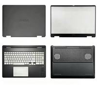 Coques et charnières neuves pour OMEN 11 TPN-Q304 Q305 16-AM MAX A/B/C/D – Remplacement des coques inférieures du repose-poignets LCD avec caoutchouc