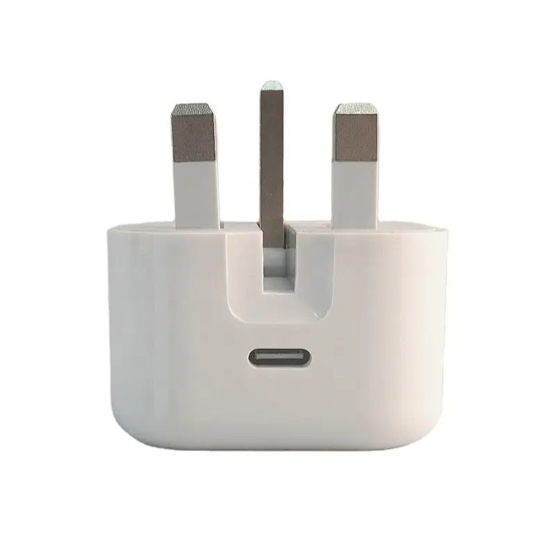 White Qc 3.0 Quick Charging Travel Charger USB C Phone Charger UK Fold Plug PD 20W Fast Wall Charger Adapter For Iphone 12 13