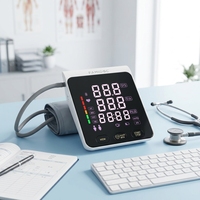 Tensiomètre numérique automatique pour bras supérieur, sphygmomanomètre électrique intelligent certifié ROHS, appareil semi-percutant BP