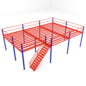 Sistem Rak Lantai Mezzanine Platform Kantor Penyimpanan Bertingkat Gudang Tugas Berat Baja Kustom Harga Pabrik - Product Image 1