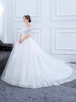 Nouvelles Robes de Mariée Blanches Haut de Gamme 2025