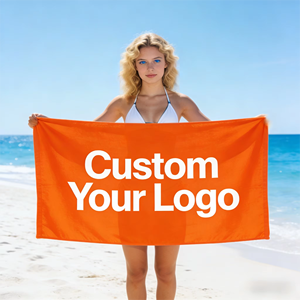 Wholesale <b>Towels</b> Full Color Custom Digital Printing Lightweight Fade Resistant Soft <b>Microfiber</b> <b>Bath</b> Beach <b>Towel</b> - Product Image 1