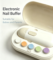 Lime à ongles électrique pour bébé, sûre, douce et silencieuse, avec lumière LED pour l'entretien des ongles des nourrissons la nuit