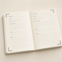 Carnet de notes de cinéma LABON personnalisé A5, journal de film, bande de film, avis sur le film, notation du réalisateur, citations, notes, double bande élastique