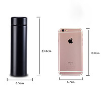 Bouteille d'eau intelligente en acier inoxydable personnalisée de 350 ml et 500 ml, étanche, avec batterie remplaçable et affichage numérique de la température LED 6-12