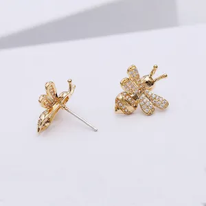 custom stylish korea ladies cute anime animal earring setting without stone making accessories