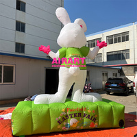Mascotte gonflable lapin mignon sur mesure pour la décoration d'événements, mascotte de ballon gonflable lapin de dessin animé