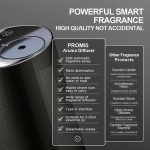 Luxury Mini Portable USB Electric Waterless Metal Essential Oil <strong>Diffuser</strong> with Rechargeable <strong>LED</strong> <strong>Light</strong> <strong>for</strong> Car &amp; Home Use - Product Image 6