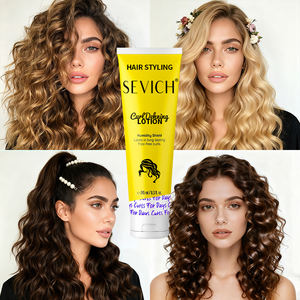 Ricciolo al burro di karité che definisce crema etichetta privata lozione per capelli ricci con proteine della seta aggiunta crema per capelli lucidante - Product Image 1