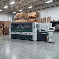 REIGNMAC Dégauchisseuse à 6 Fraiseuses et Quatre Faces, Dégauchisseuse à Bois Robuste, Machine à Moudre le Bois Haute Vitesse pour Bois Massif