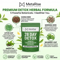 Thé Détoxifiant Herbal Minceur 28 Jours pour Adultes Sans Gluten Favorise le Confort Digestif et le Soutien Immunitaire
