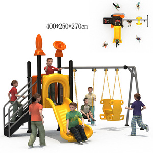 Small <strong>Plastic</strong> <strong>Slide</strong> with <strong>Swing</strong> for Babies <strong>and</strong> Kindergarten Children for Outdoor Adventure Park Garden or Public <strong>Playgrounds</strong> - Product Image 4