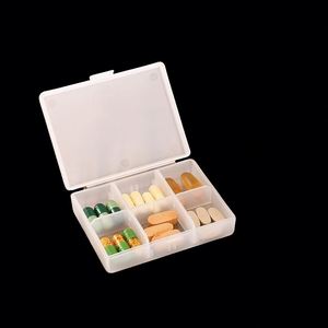 กล่องยาพลาสติกแบบกำหนดเอง 6 ช่อง |   กล่องจัดเก็บยาสำหรับเดินทางที่สะดวกสบาย - Product Image 3