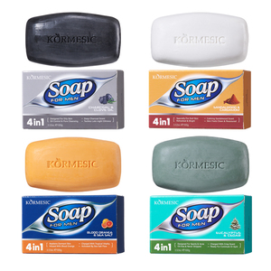 KORMESIC Private Label OEM 100g Men's 4 in 1 Soap Nature Plants Bath Soap Bar Rich Foam Gentle Cleansing Whitening Anti <strong>Itch</strong> - Product Image 5