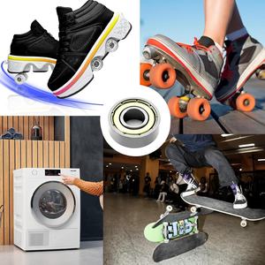 Cuscinetto a Sfera 608 ZZ Monofila 8x22x7mm Doppia Schermatura Scanalatura Profonda in Acciaio Legato Metrico per Skateboard Pattini a Rotelle Confezione da 30 - Product Image 5