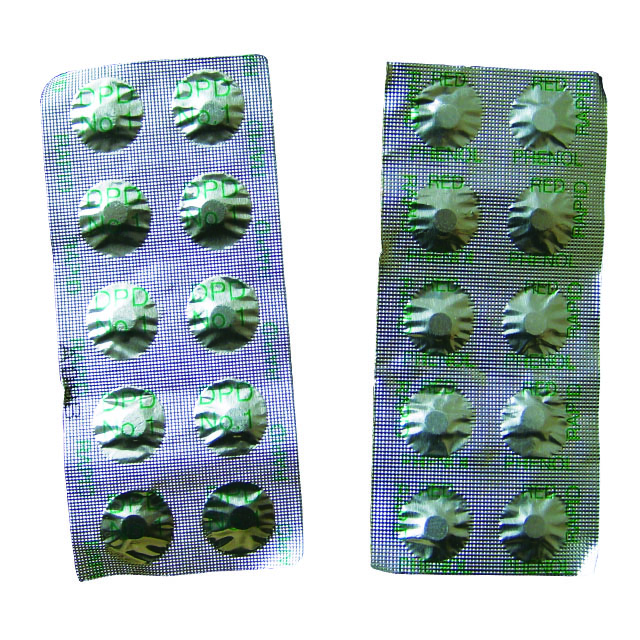 Таблетки DPD и фенол красного цвета, тест-таблетки, тест-таблетки для бассейна