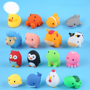Offre Spéciale en vrac bébé en caoutchouc souple ensemble de bain gicler bain jouet mignon nouveauté enfants dessin animé Animal baignoire jouet - Product Image 3