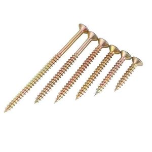 Hot Bán Bằng Gỗ Chìm Đôi Đầu Ốc Vít Vàng Kẽm Mạ Ván Vít 25/70/80Mm Chiều Dài M3 Chủ Đề Kích Thước DIN - Product Image 2