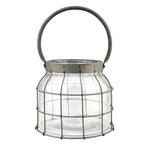 Vela de cristal Linterna Cuerda Mango Elegante Decoración del hogar Bodas Fiestas Festivales Pascua - Product Image 3