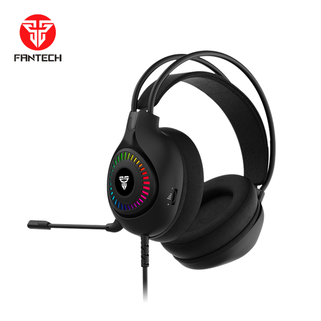 Fantech HG25 Lightweight Gaming Headphones Wired 7.1 Surround Sound with RGB Noise Reduction Headphone