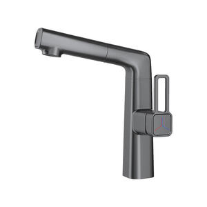 Robinet de <span class=keywords><strong>lavabo</strong></span> à levier blanc laiteux chaud et froid en gros, robinet de salle de bain avec fonction de levage, robinet de <span class=keywords><strong>lavabo</strong></span> en fonte de fer - Product Image 2