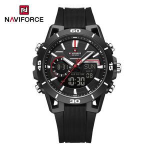 นาฬิกาข้อมือ NAVIFORCE 7135 สำหรับผู้ชาย นาฬิกาสองเวลา ดีไซน์ลำลอง สปอร์ต กันน้ำ พร้อมฟังก์ชั่นนับถอยหลัง นาฬิกาโครโนกราฟ นาฬิกาปลุก Reloj Hombre - Product Image 1