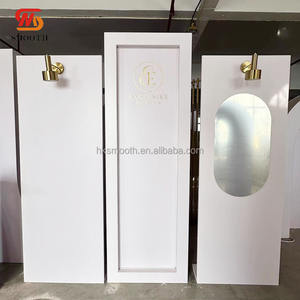 ฉากหลังงานแต่งงาน งานวันเกิด งานเลี้ยง งานรับรอง แบบเรียบหรู ปรับแต่งได้ ทำจากพีวีซีสีขาว พร้อมไฟ LED - Product Image 2