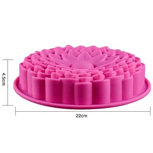 Hot bán hoa hình dạng Silicone bánh bánh mì Pie <span class=keywords><strong>Flan</strong></span> Tart khuôn mẫu - Product Image 3