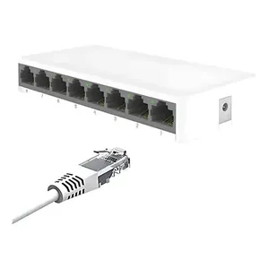 ฮับอินเทอร์เน็ตสวิตช์อีเธอร์เน็ต Rj45 8ต่อสวิตช์สีแดง100เมตร - Product Image 1