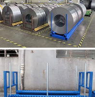 Support de stockage de bobines en acier sur mesure, étagère industrielle robuste pour la manutention de matériaux et le support de tuyaux