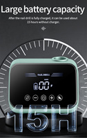 Polisseuse à ongles électrique professionnelle à écran tactile LCD, batterie rechargeable à faible bruit, réglable 35000 tr/min, 6 têtes