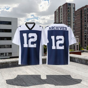 مخصص الرجعية أزياء الصيف جيرسي كرة القدم الكلاسيكية مع اسم الطباعة الآلي قطع خدمة OEM - Product Image 2