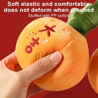 Jouet en peluche personnalisable en forme de mandarine simulation de poupée en peluche orange de bonne qualité pour voiture décoration de la maison