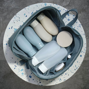 Royal Fair - Juego de Bolsas de Maquillaje de Silicona Rosa Mate, Color Personalizado, Elegantes, de Neopreno, para Viajes, Cuidado de la Piel y Baño - Product Image 3