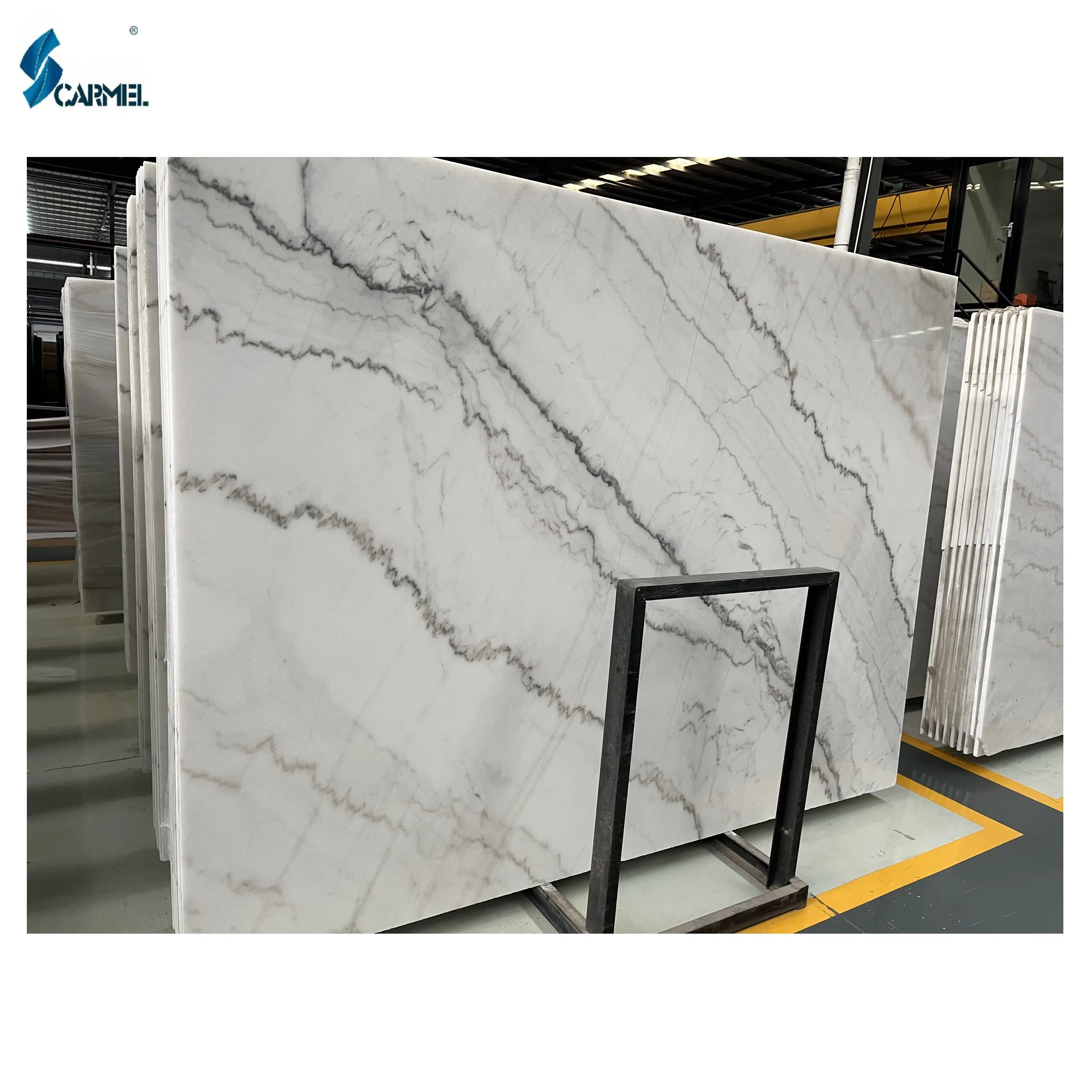 CARMEL STONE Marmore Marmol China vena grigio chiaro Guangxi marmo bianco lastre lucidate per pavimenti interni pietra naturale