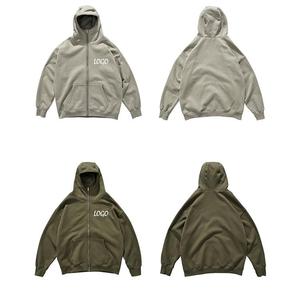 High Quality Sportswear Casual Sports Loose <b>Jacket</b> Custom Embroidered Logo Plain Color Fitness <b>Gym</b> Zipper Hoodies for Men - Product Image 2