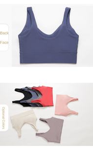 Sujetadores Deportivos Acanalados para Mujer al por Mayor, Logotipo Personalizado, Transpirables, Casuales, para Entrenamiento, Yoga - Product Image 6