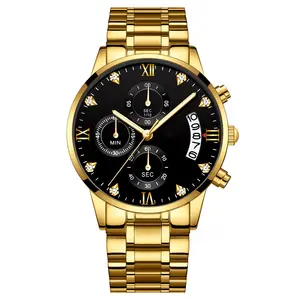 2021 Top Selling Mannen Quartz Horloges Goede Kwaliteit Waterdichte Luxe Horloge Voor Gift
