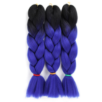 LW-48QT Gradient bicolor Jumbo Tressage Cheveux 24 pouces