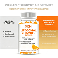 Gommes à la vitamine C pour enfants, soutiennent l'immunité et le bien-être général, vitamine C avec cynorrhodon, échinacée, zinc et vitamine D3