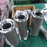 Dua Kartrid Filter Jaring Baja Tahan Karat Paralel Untuk Sistem Pelumasan Industri