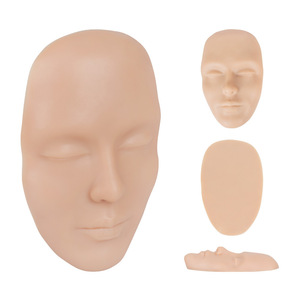 ผิวหนังซิลิโคน 3 มิติ สีเข้ม สำหรับฝึกหัดการสักคิ้วแบบไมโครเบลดดิ้ง - Product Image 1
