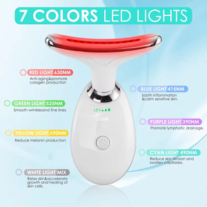 Multifunction 7-Color Neck Beauty Device with Lifting Massage for Wrinkle Care and V-Line Skin Firming - Product Image 1